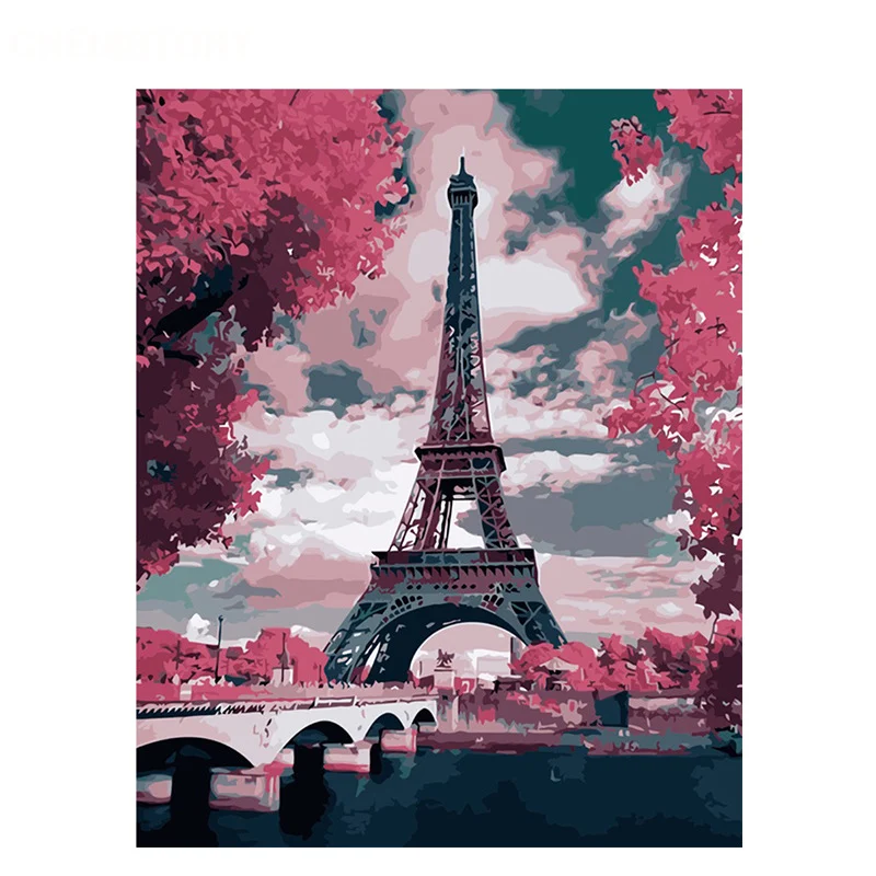 Digital Wholesale Frameless DIY4050 Landscape Oil Painting, create your own artwork, easy to paint and perfect for home — photo 2