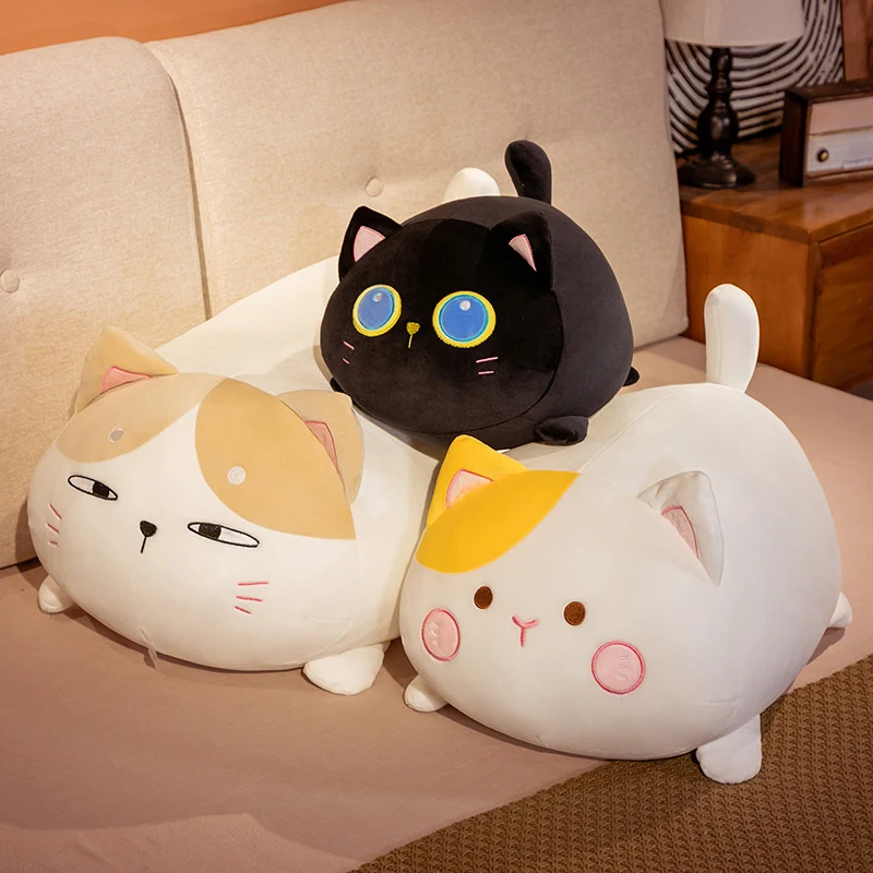 Boneca de Gato Fofo Pelúcia Macia e Adorável Brinquedo Perfeito para Abraçar e Decorar Presente Ideal para Crianças e Amantes de Gatos — foto 3