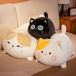 Boneca de Gato Fofo Pelúcia Macia e Adorável Brinquedo Perfeito para Abraçar e Decorar Presente Ideal para Crianças e Amantes de Gatos — foto 3