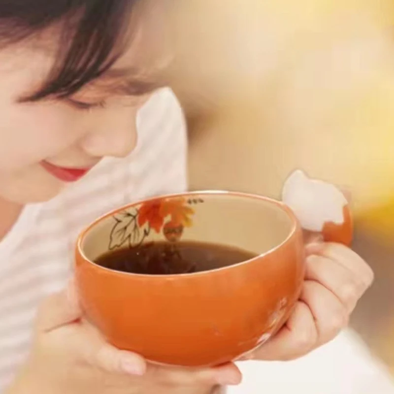 Autumn Forest Fox Shaped Cup And Plate Set Enjoy warm drinks in style with this charming cup and plate set, perfect for — photo 3