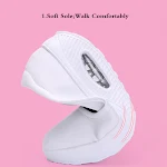 Plus size women's casual heightened wedge heel shoes. Comfortable, stylish lift for everyday wear. Perfect for adding he — photo 1