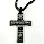 Colar Amazon Masculino Aço Inox com Pingente Cruz Bandeira Americana, Design Patriótico, Corrente Masculina Moderna — foto 12