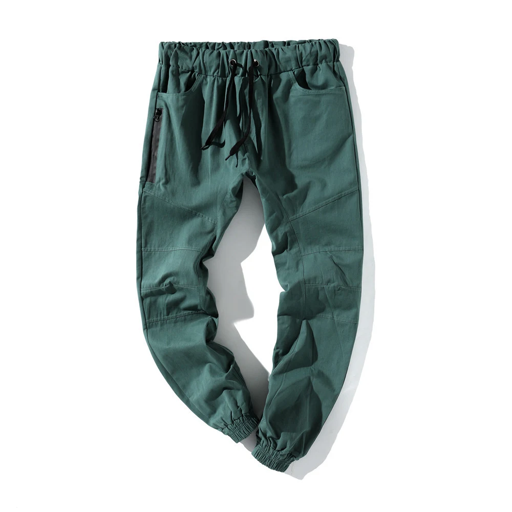 Title 3, Solid color loose mens multi-pocket tooling pa...