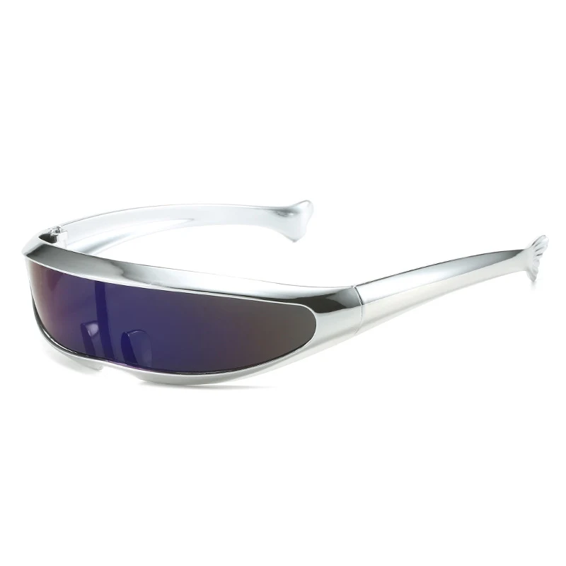 Silver Electroplated Dolphin Men's Outdoor Sports Cycling Sunglasses for enhanced vision and protection during your cycl — photo 9