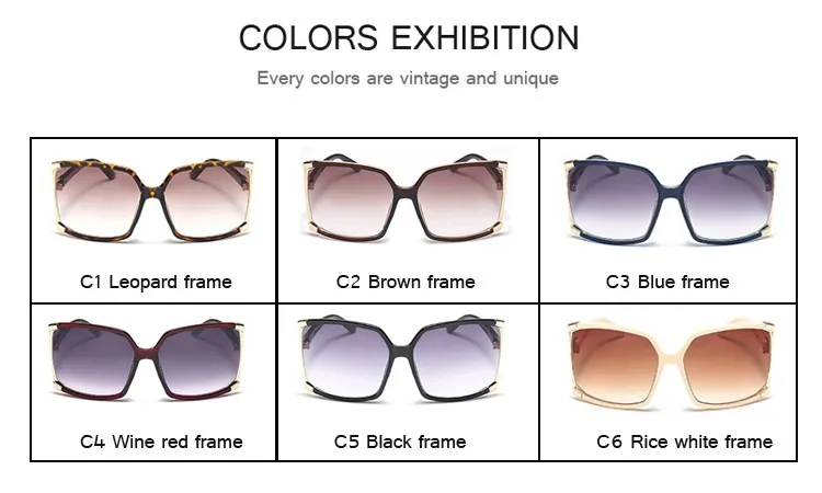 Title 4, Fashion Womens Large Frame Square Sunglasses