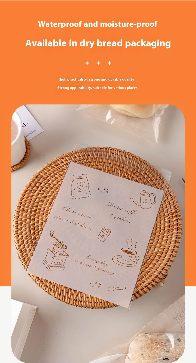 Title 1, Transparent disposable baking bags for bread sl...