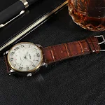 Relógio automático mecânico masculino, precisão e elegância, movimento automático, à prova d'água, design sofisticado, perfeito para o homem moderno. — foto 4