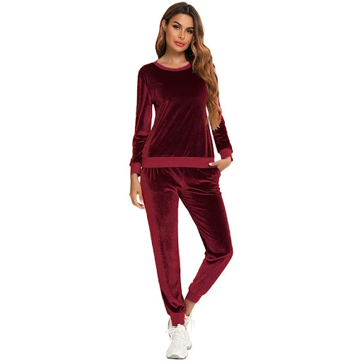 Title 9, Completo sportivo in velluto donna autunno inve...