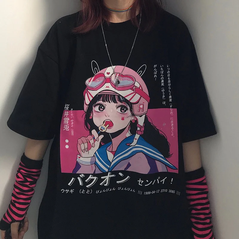 Camiseta feminina gótica punk street bad girl — foto 1