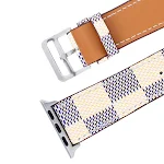 Pulseira de couro xadrez compatível com Apple Watch. A pulseira iWatch perfeita para um visual elegante e confortável. — foto 9