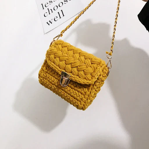 Title 4, Hand-woven bag DIY material kit Craft your own ...