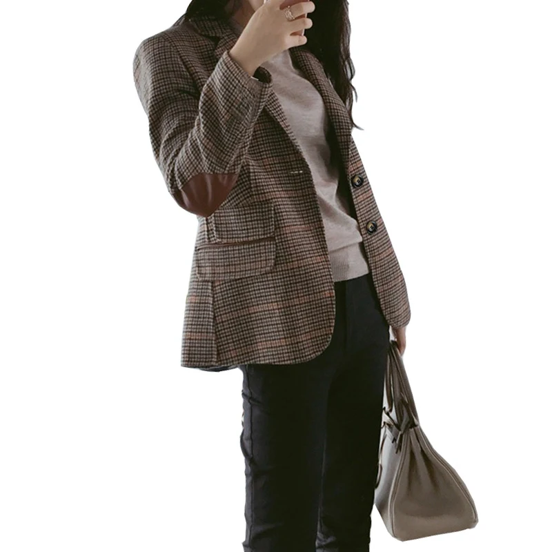 Title 2, Womens wool plaid small suit jacket Stay warm ...