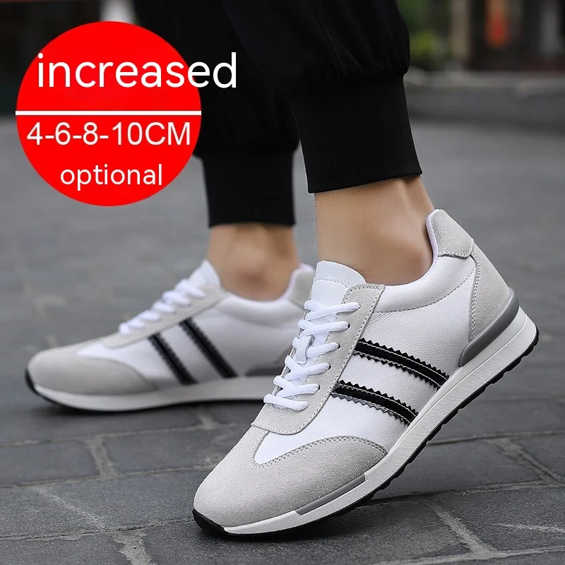 Ademende casual skateboard schoenen, trendy witte sportschoenen. Voor comfort en stijl tijdens het skaten en in je vrije tijd. — foto 2