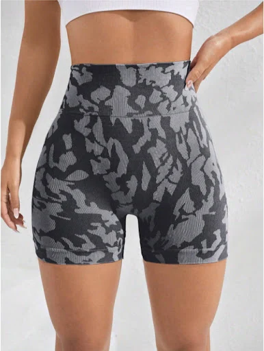 Title 5, Tie-dye yoga shorts voor dames, strakke pasvorm...