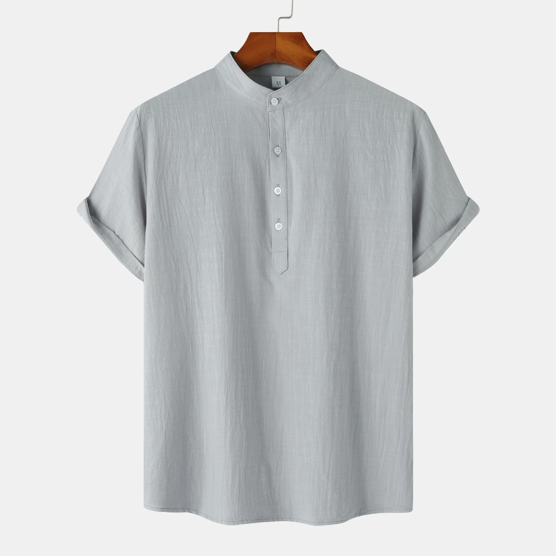 Title 9, Camicia casual tinta unita, maniche corte, magl...