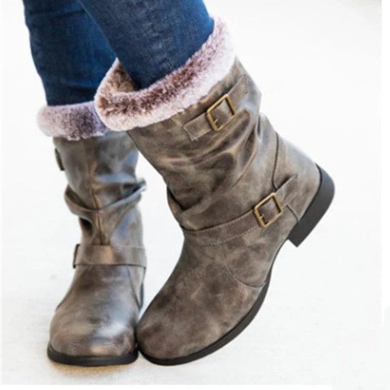 Title 3, Botas de neve femininas quentes, estilo outono ...