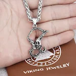 Colar Pingente de Aço Titânio Caveira Kiss, aço inoxidável para homem, design rock, à prova d'água, acessório estiloso. — foto 2