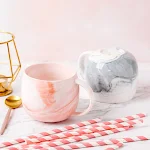 Marbled Ceramic Creative Cups for Couples Simple Home Breakfast Enjoy Elegant Mornings with These Beautiful and Function — photo 5