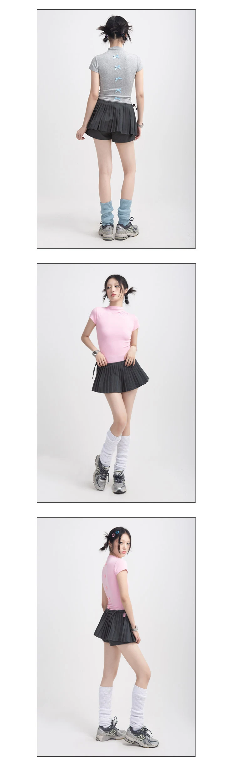 Sweet Cool Style Hot Girl Bow Short Sleeve Ballet Top, perfect for dance and everyday wear. Comfortable and stylish, off — photo 13