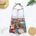 Bikini de traje de baño con tirantes cruzados y múltiples cuerdas, cintura alta, estilo bóxer para Europa y América. — foto 7