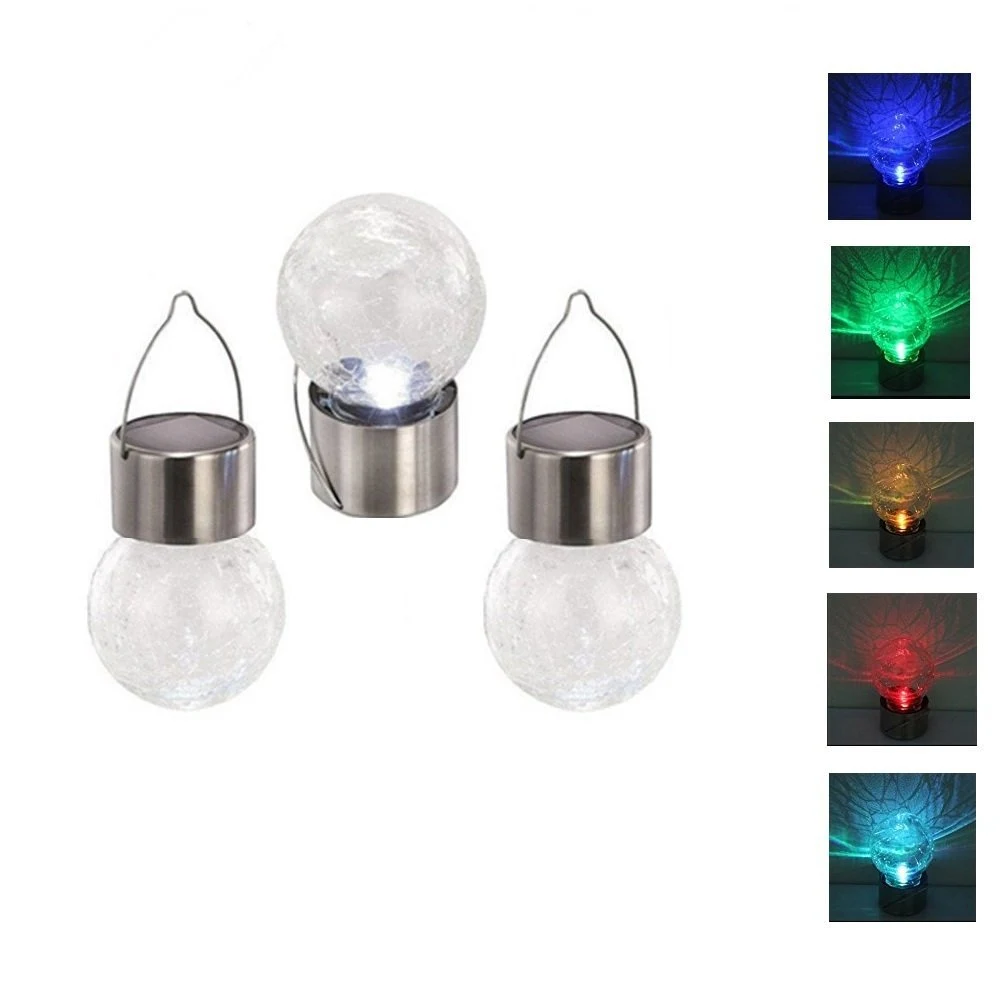 Title 3, Crack Ball Solar Chandelier Glass Ball Outdoor ...