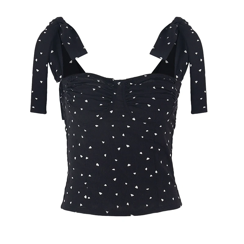 Title 6, Sexy Women Dot Strap Top Clothes Bodies For Women