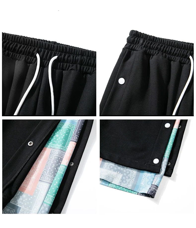 Title 7, Pantalones Cropped con Pecho para Hombre Estilo...