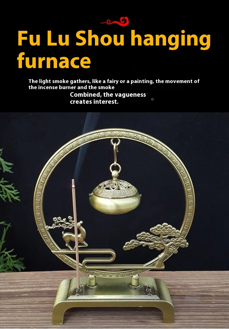 Title 12, Hanging Incense Burner And Joss Stick Ornaments...