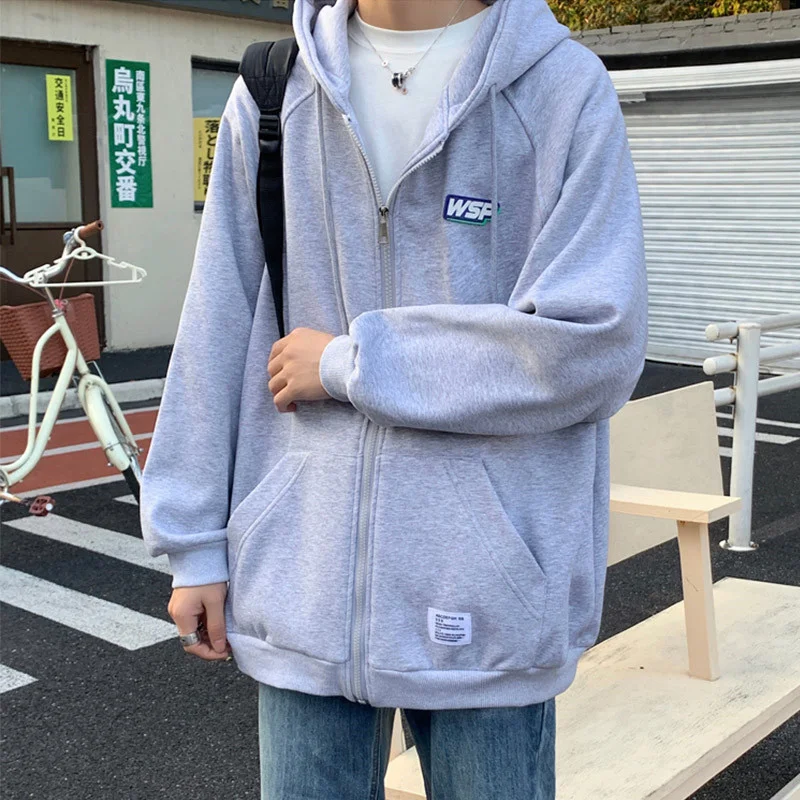 Casaco de primavera para estudantes, folgado e versátil. Perfeito para um look casual e estiloso, fácil de combinar com qualquer roupa. — foto 9
