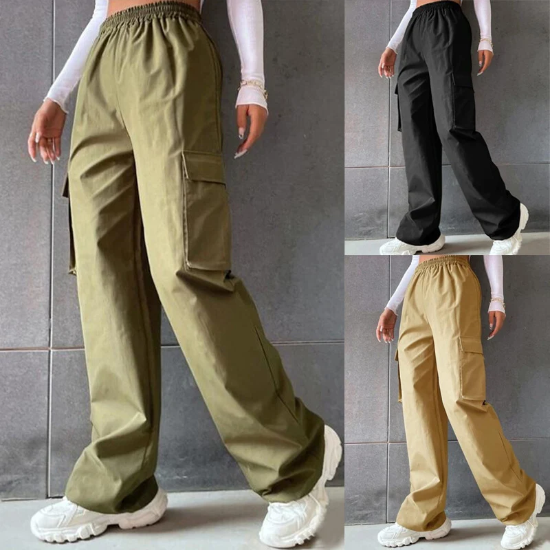 Title 5, Womens Fashion Solid Color High Waist Flip Wor...