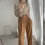 Women's Split Long Sleeve Printed Chiffon Shirt, fashionable retro elegant versatile top. Perfect for any occasion, a st — photo 3