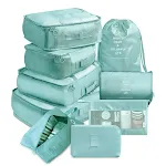 New nine piece bright blue