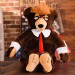 Urso de pelúcia grande e fofo, feito em tecido macio e ideal para abraçar. Perfeito para crianças e adultos que buscam conforto e carinho. — foto 3