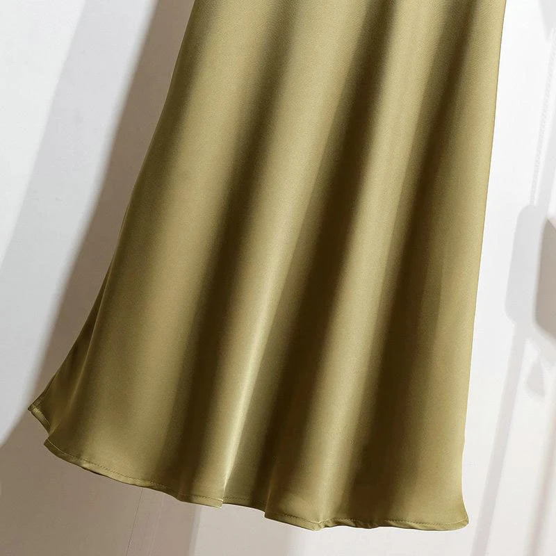 Title 23, Fashion Personalized Satin Acetate Skirt For Wo...