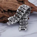 Gepersonaliseerde Punk Trendy Herenmode Titanium Stalen Skull Armband. Een uniek accessoire voor een stoere en trendy uitstraling. — foto 11