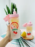 Frosted Summer Straw Cup, Large-capacity Glass with Graduated Water Cup. Perfect for hydration, easy to use and stylish — photo 12