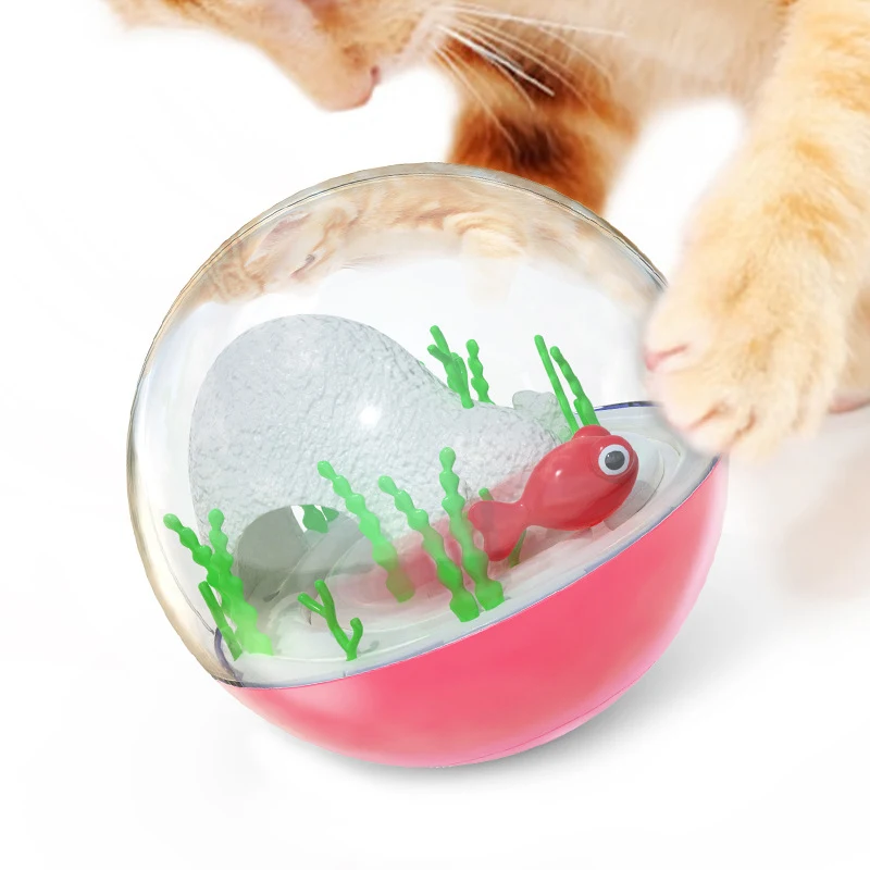 Mimi Self-Hi Electric Fish Tumbler Cat Toy, a funny cat ball that provides interactive entertainment and encourages play — photo 1