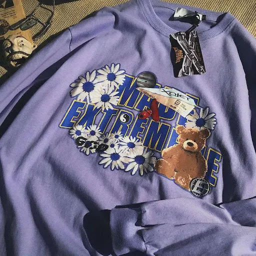 Title 10, Suéter Masculino Retrô Americano Urso com Marga...