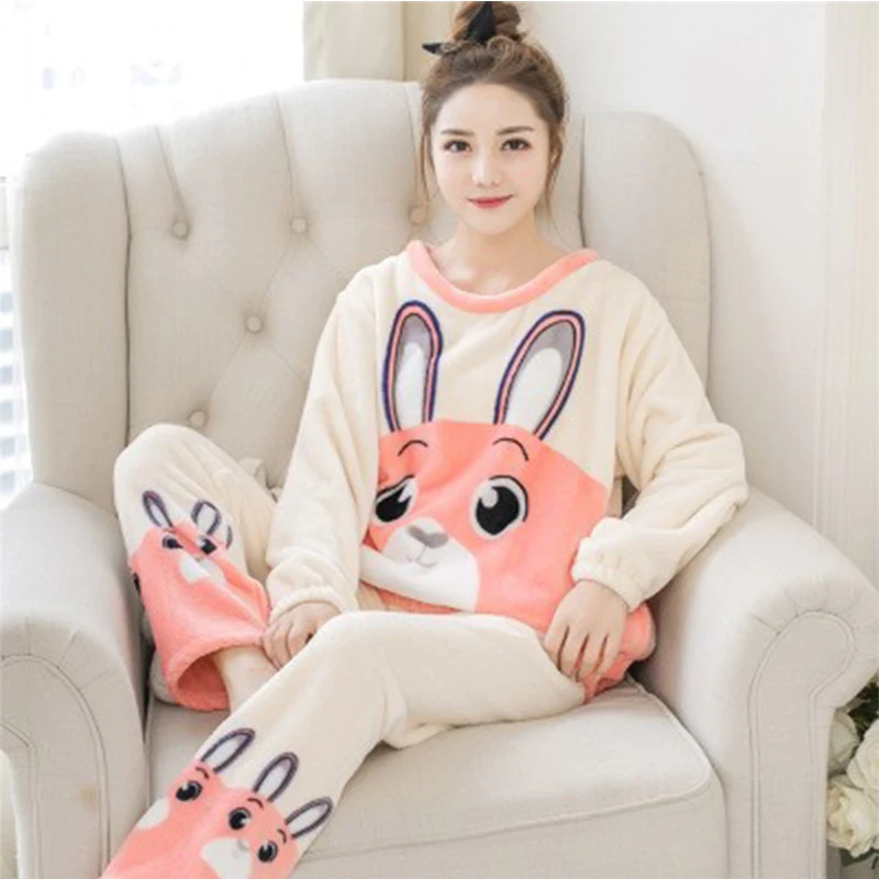 Title 3, Womens Winter Cute Cartoon Pattern Mink Velvet...
