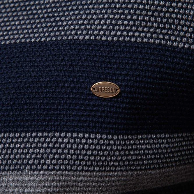Title 4, Maglione Uomo a Righe Girocollo Slim Casual Sti...