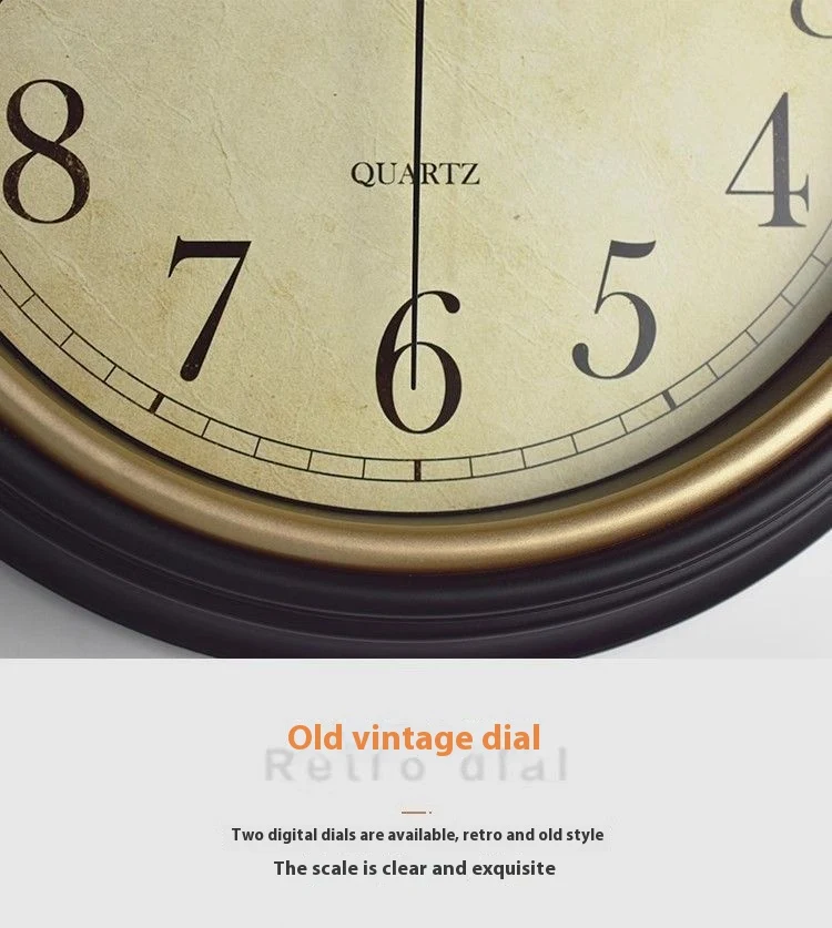 Title 3, Reloj de pared retro americano sin perforacione...
