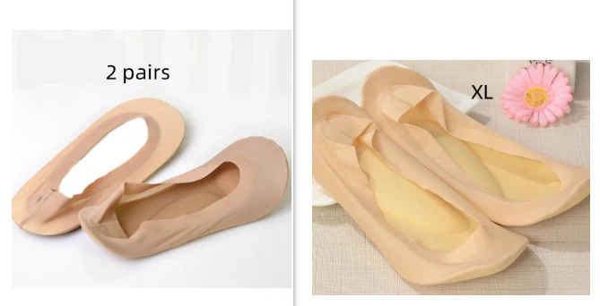3D Boog Voetmassage Gezondheidszorg Vrouwen Zomer Sokken Ijs Zijden Sokken Ondiepe Mond Silicagel Onzichtbare Slippers Voetverzorging — foto 56