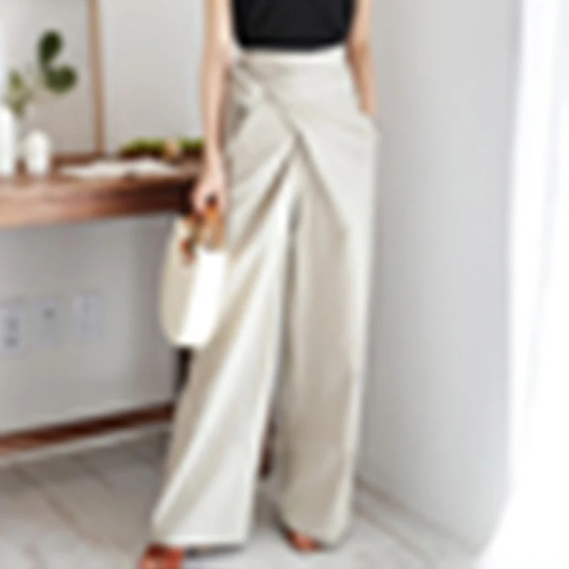 Women's Pure Color Lace Casual Trousers. Experience effortless style and comfort. These lightweight trousers are perfect — photo 1