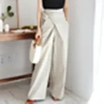Women's Pure Color Lace Casual Trousers. Experience effortless style and comfort. These lightweight trousers are perfect — photo 1