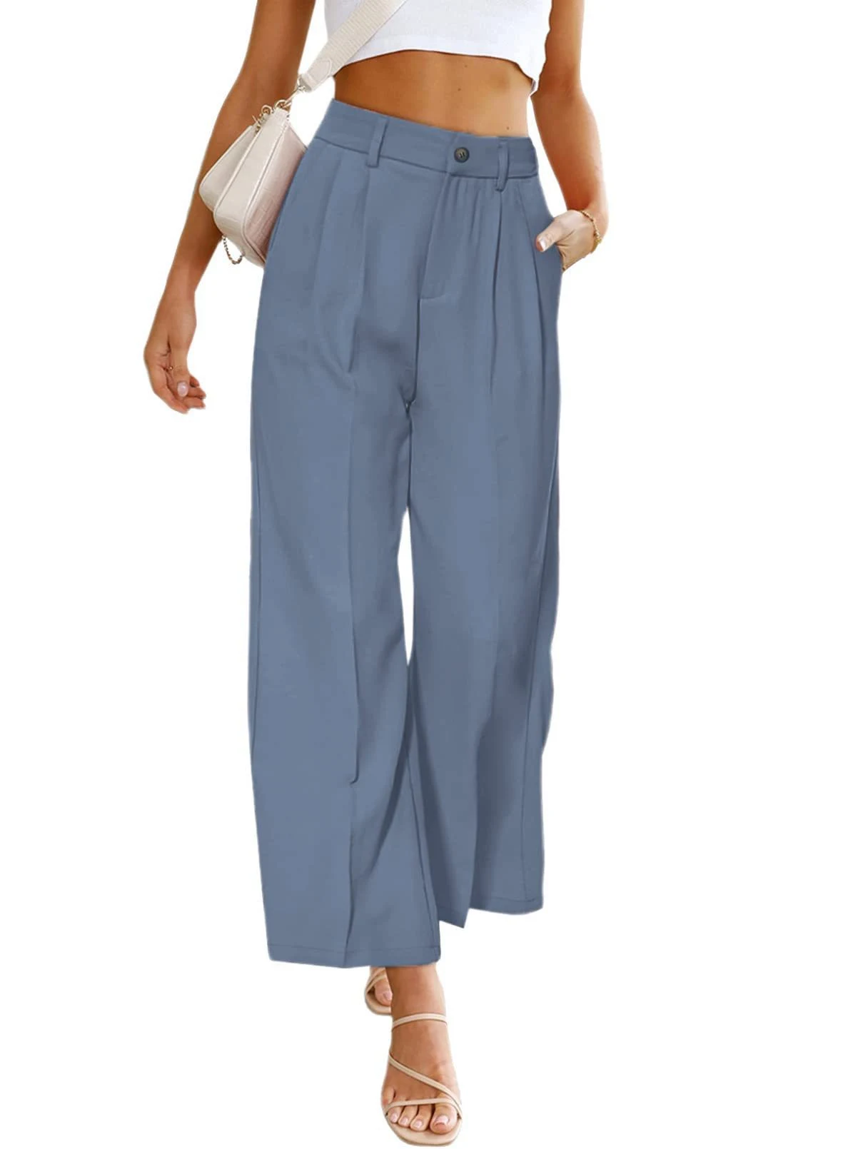 Women's Fashion Casual Wide-leg Pants Comfortable and Stylish Everyday Wear Relaxed Fit and Flowy Design Perfect for Wor — photo 3