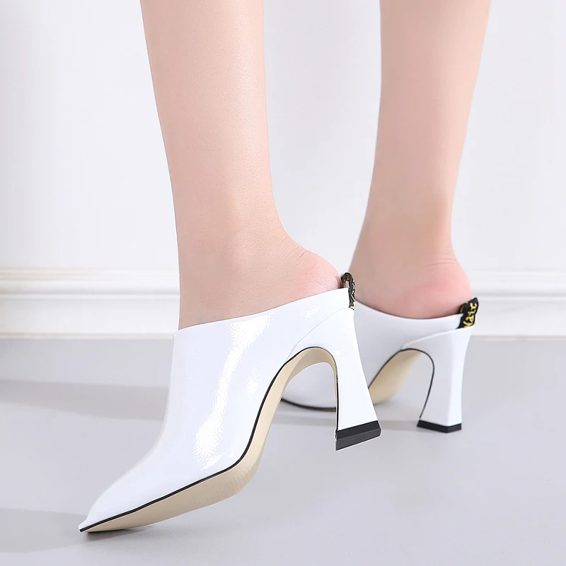Baotou Square Toe Fitting Shoes Chunky Heel Sandals. Comfortable and stylish women's shoes. Perfect for any occasion. Ge — photo 2