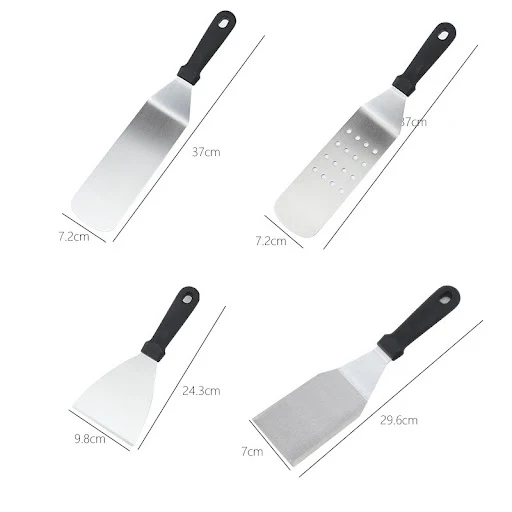 Title 1, Stainless Steel BBQ Tool Set. Portable shovel a...