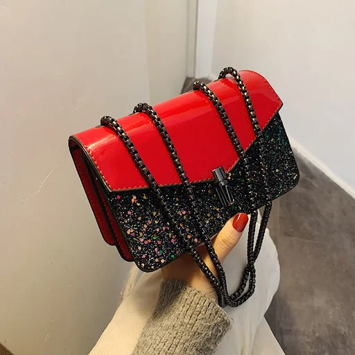 Title 4, Bolsa Pequena Quadrada Fashion Mensageiro com u...
