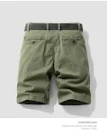 Pantalon pour homme Hong Kong Style, coupe droite ample, cinquième, été. Confort et style décontracté pour l'été. Idéal pour les journées chaudes. — photo 9