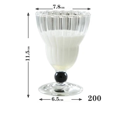 Title 3, Household Glass Juice Dessert Ice Cream Cup. En...